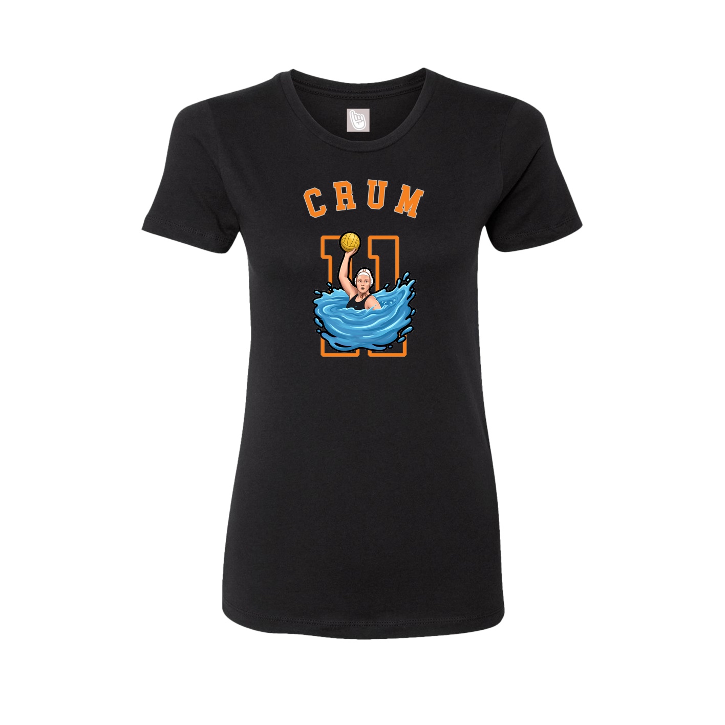 Fitted Women's Tee — Shirsey Arch in Black