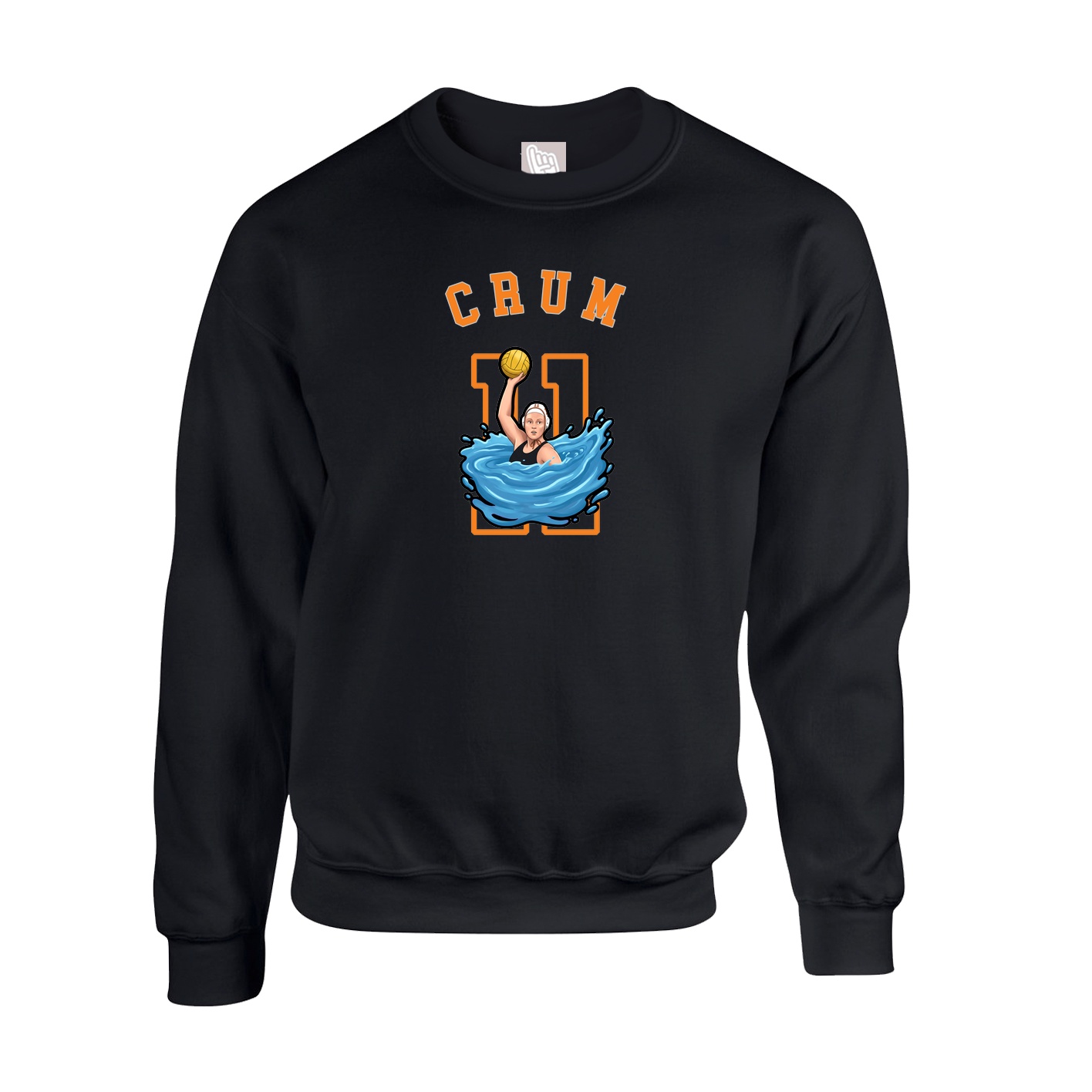 Fleece Crew — Shirsey Arch in Black