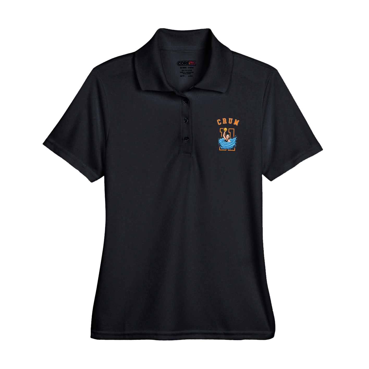 Womens Performance Polo — Shirsey Arch in Black