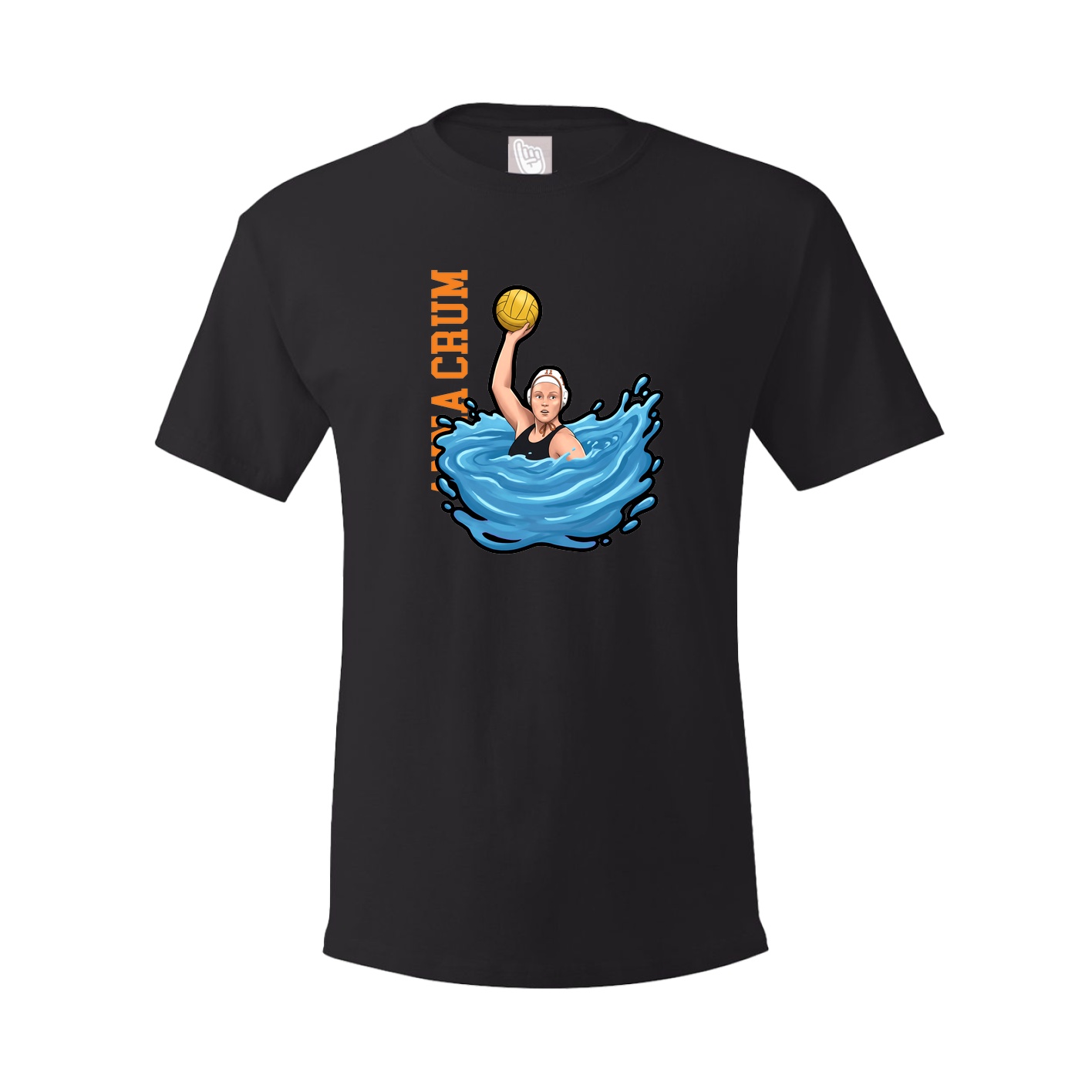 Tee — Name Vertical in Black