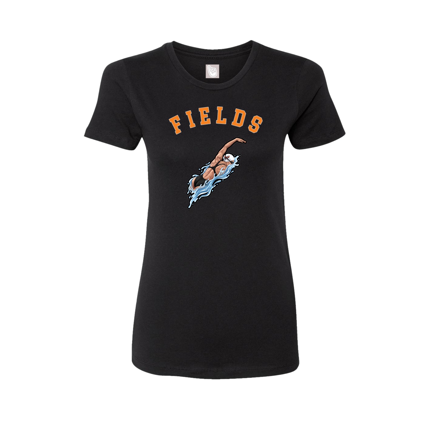 Fitted Women's Tee — Shirsey Arch in Black