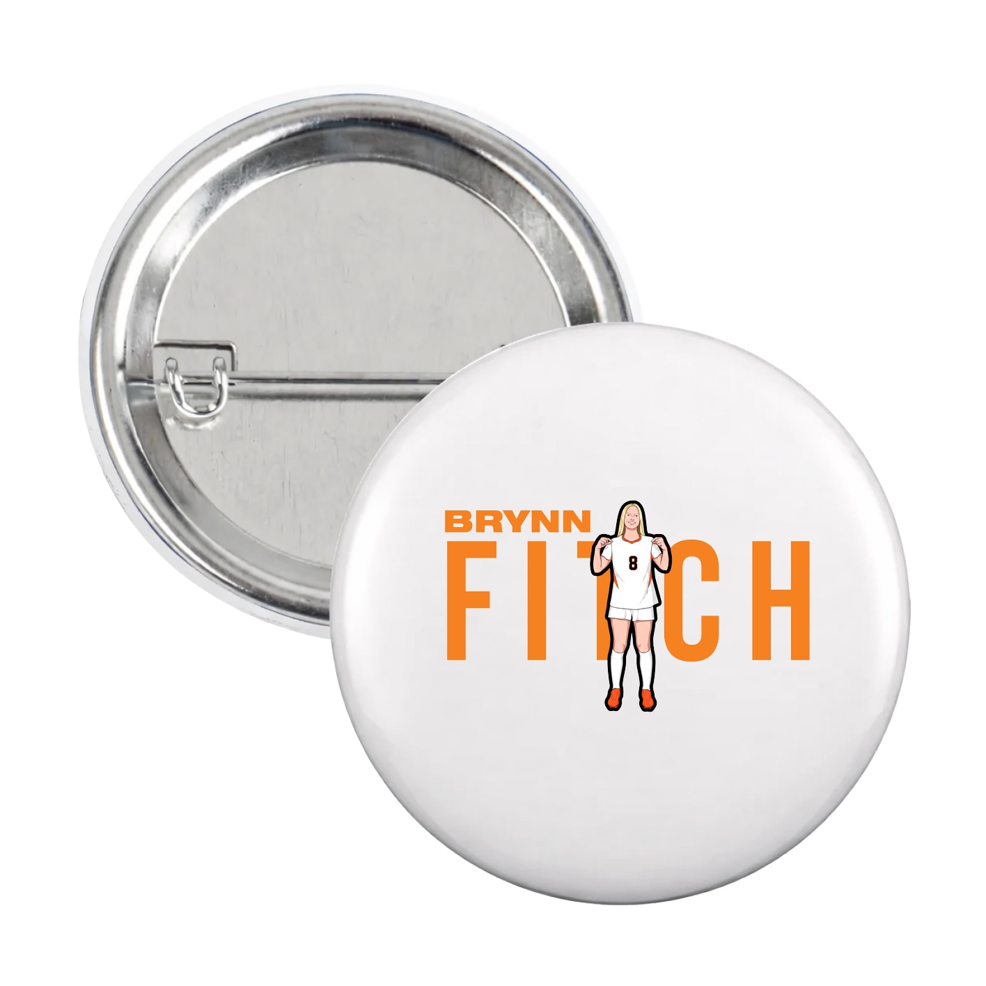 Game Day Button — Player Name in White