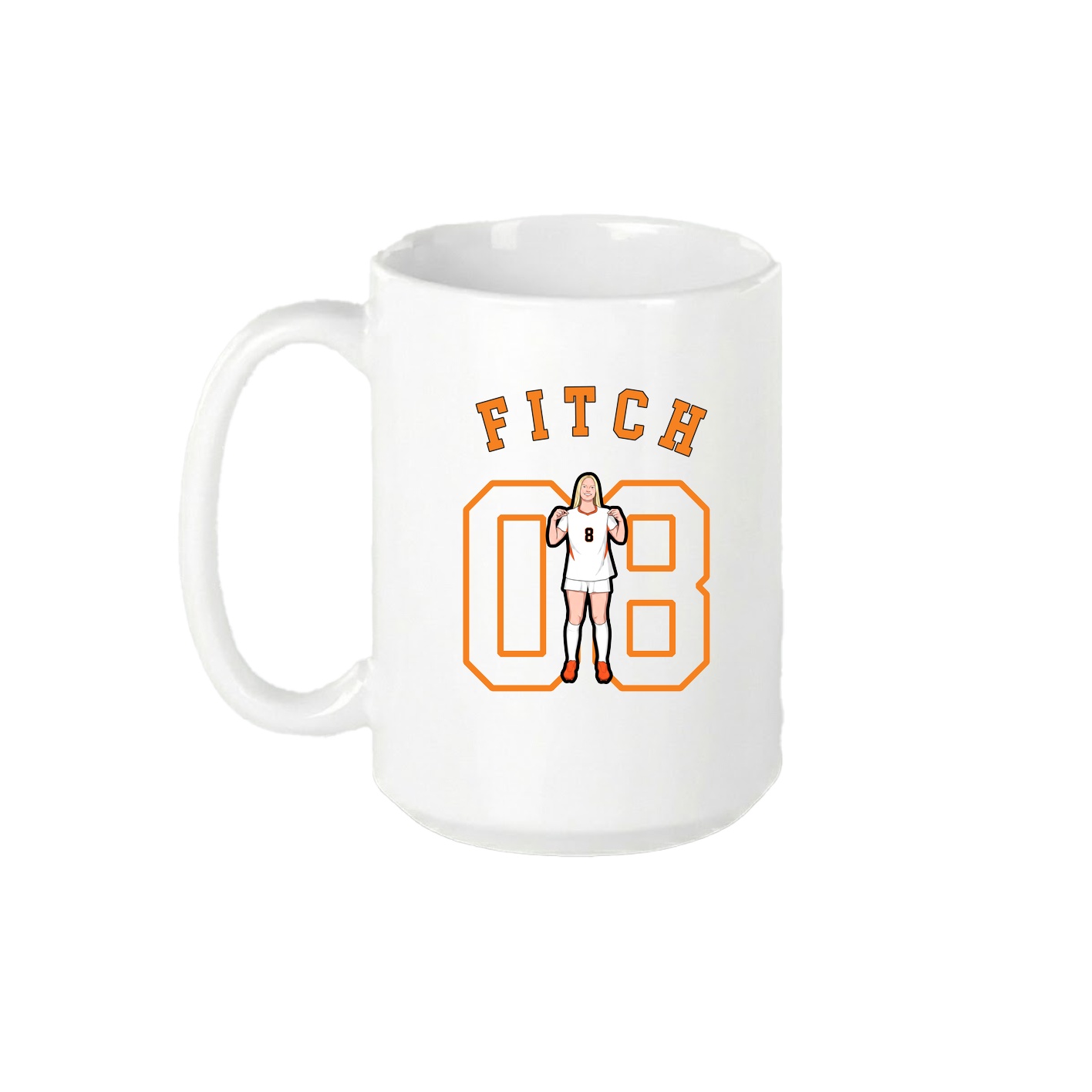 15oz Coffee Mug — Shirsey Arch in White