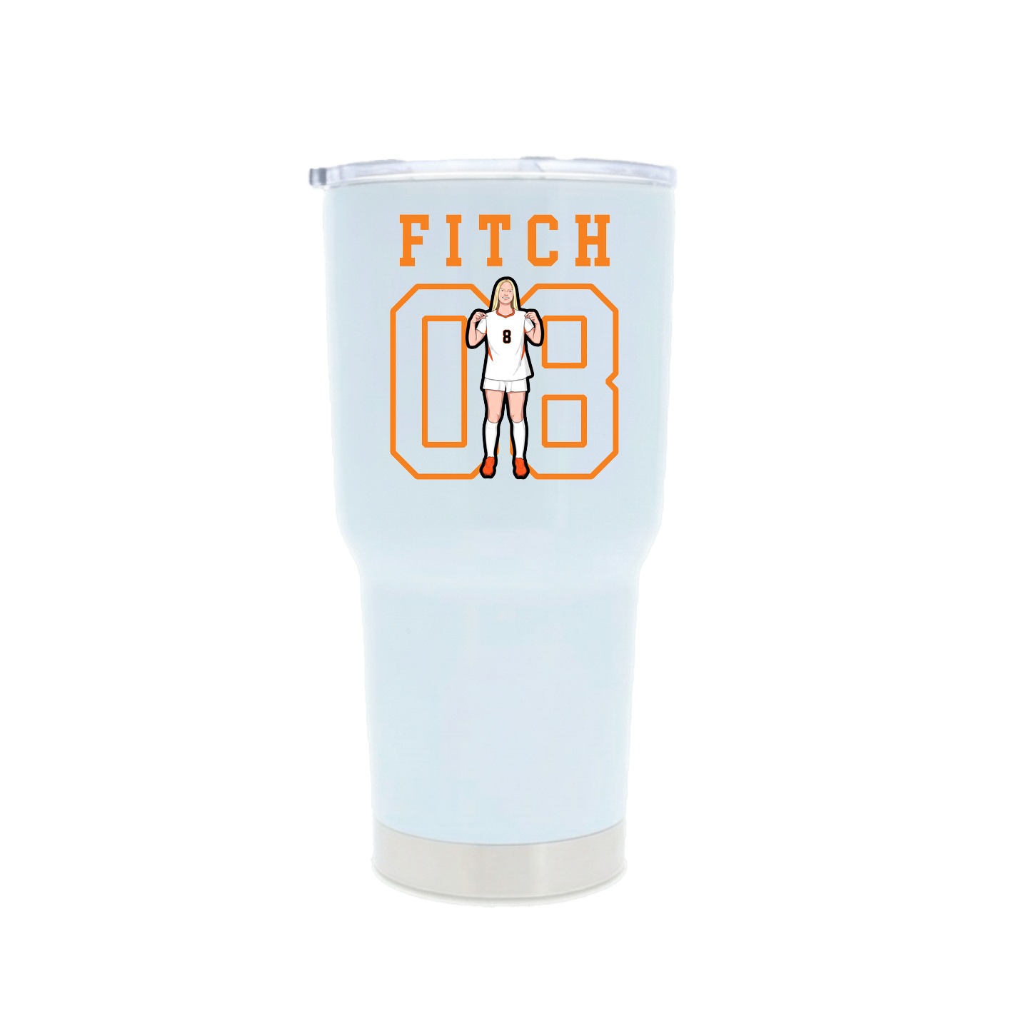 30oz Stainless Steel Tumbler — Shirsey in White