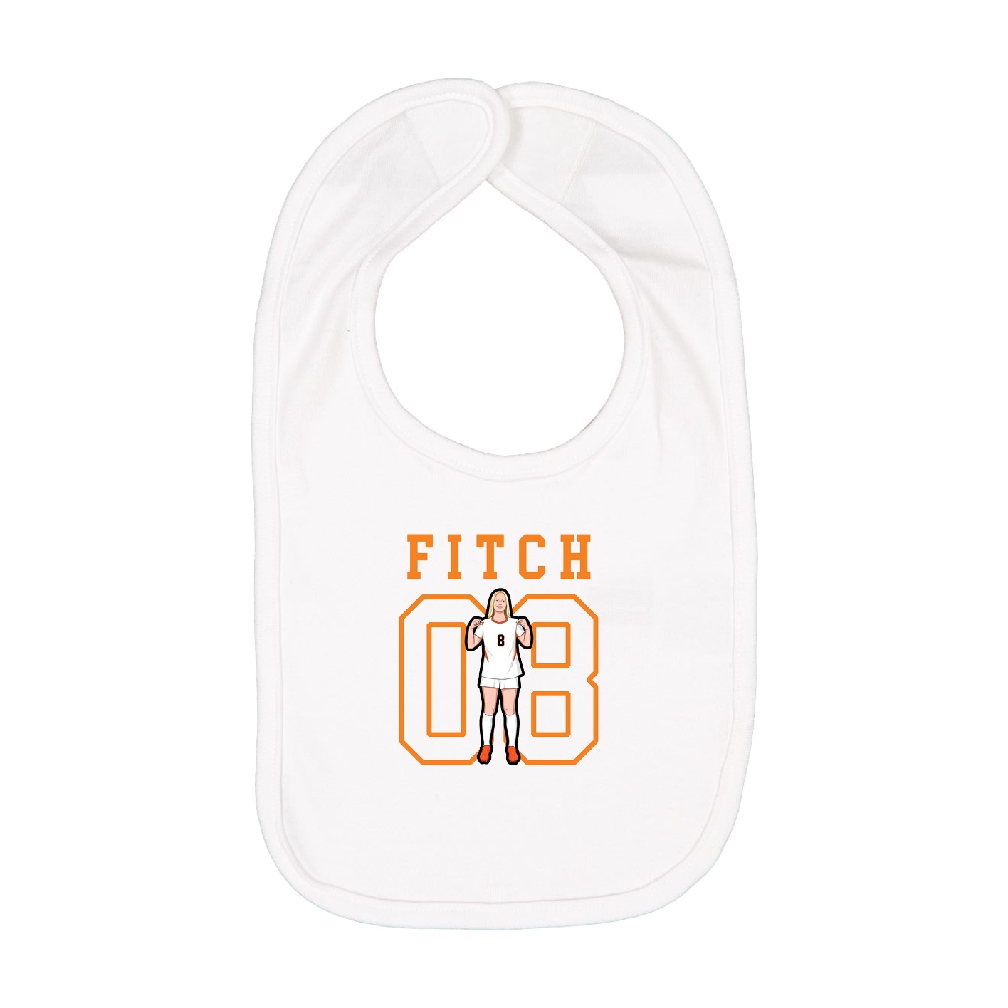 Infant Bib — Shirsey in White