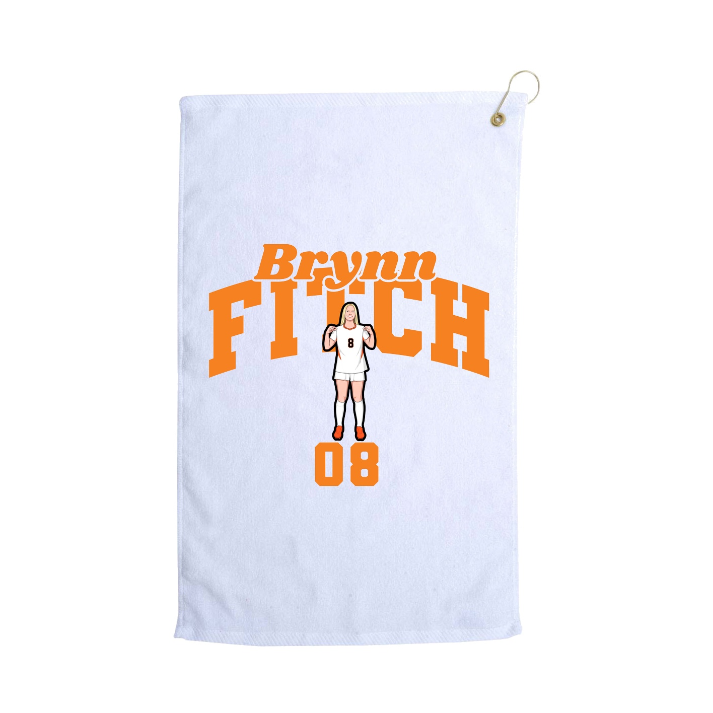 Golf Towel — Signature Arch in White