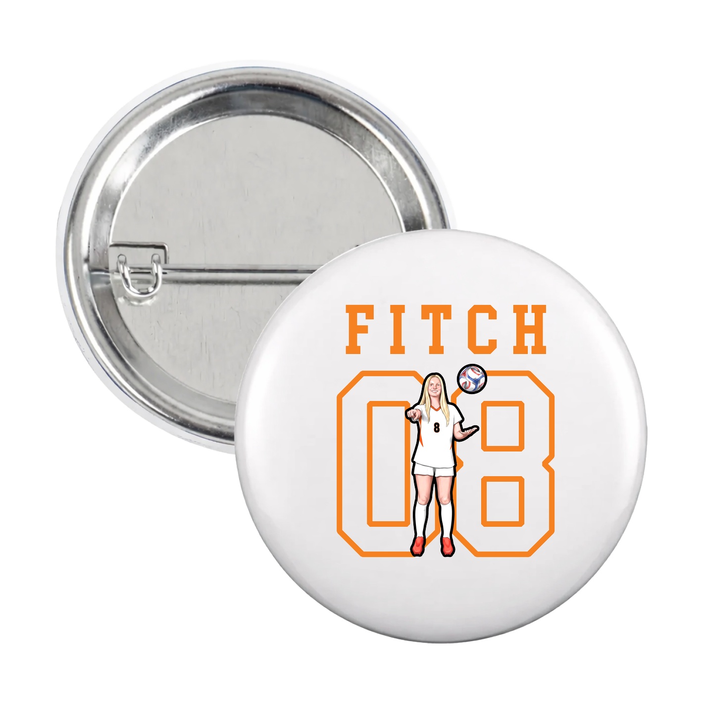 Game Day Button — Shirsey in White