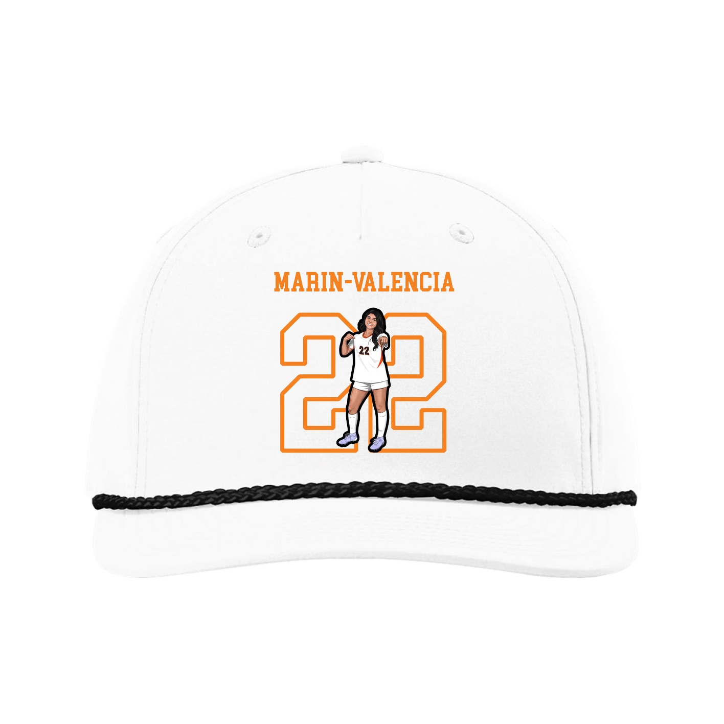 Five-Panel Classic Rope Cap — Shirsey in White