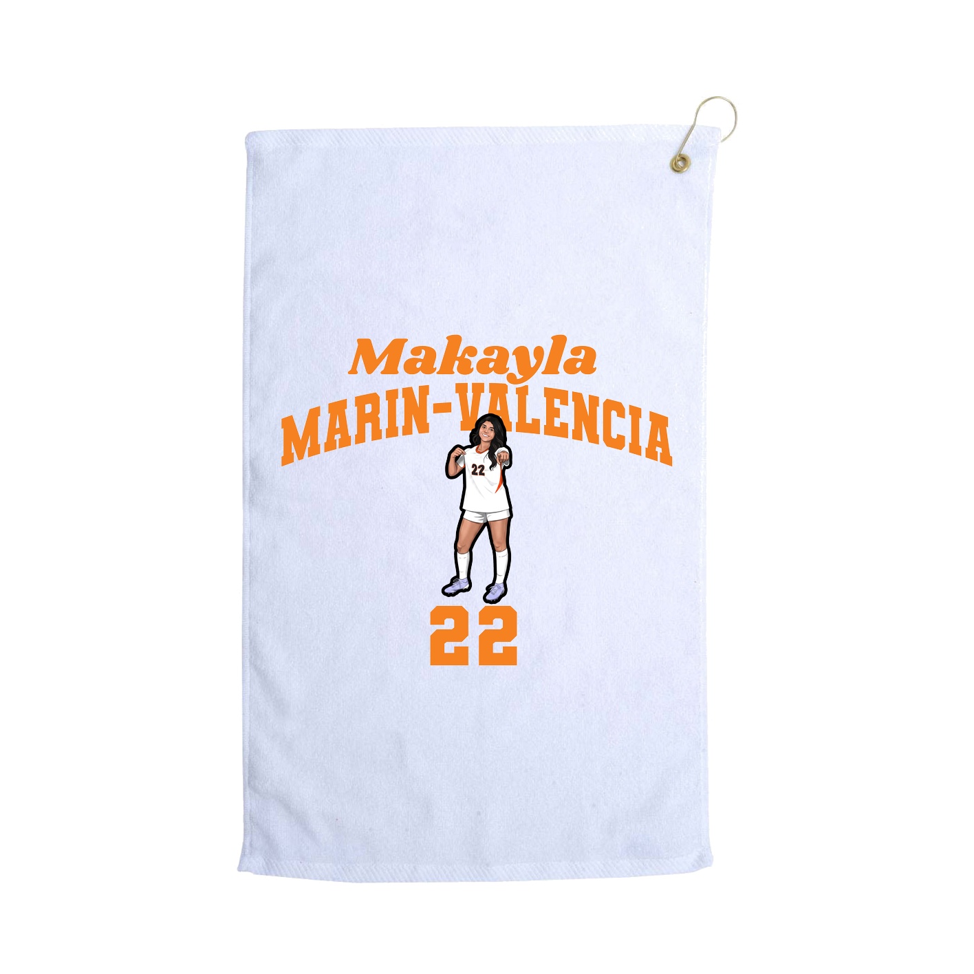 Golf Towel — Signature Arch in White