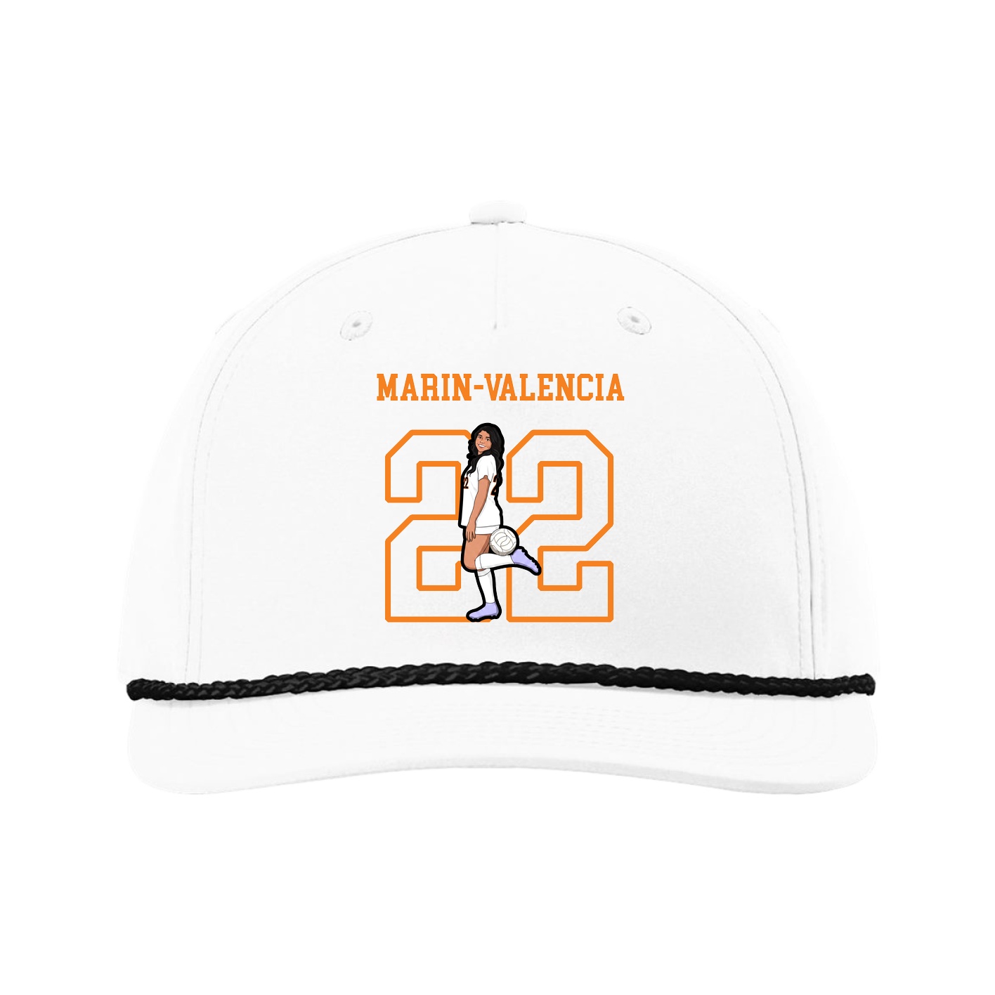 Five-Panel Classic Rope Cap — Shirsey in White