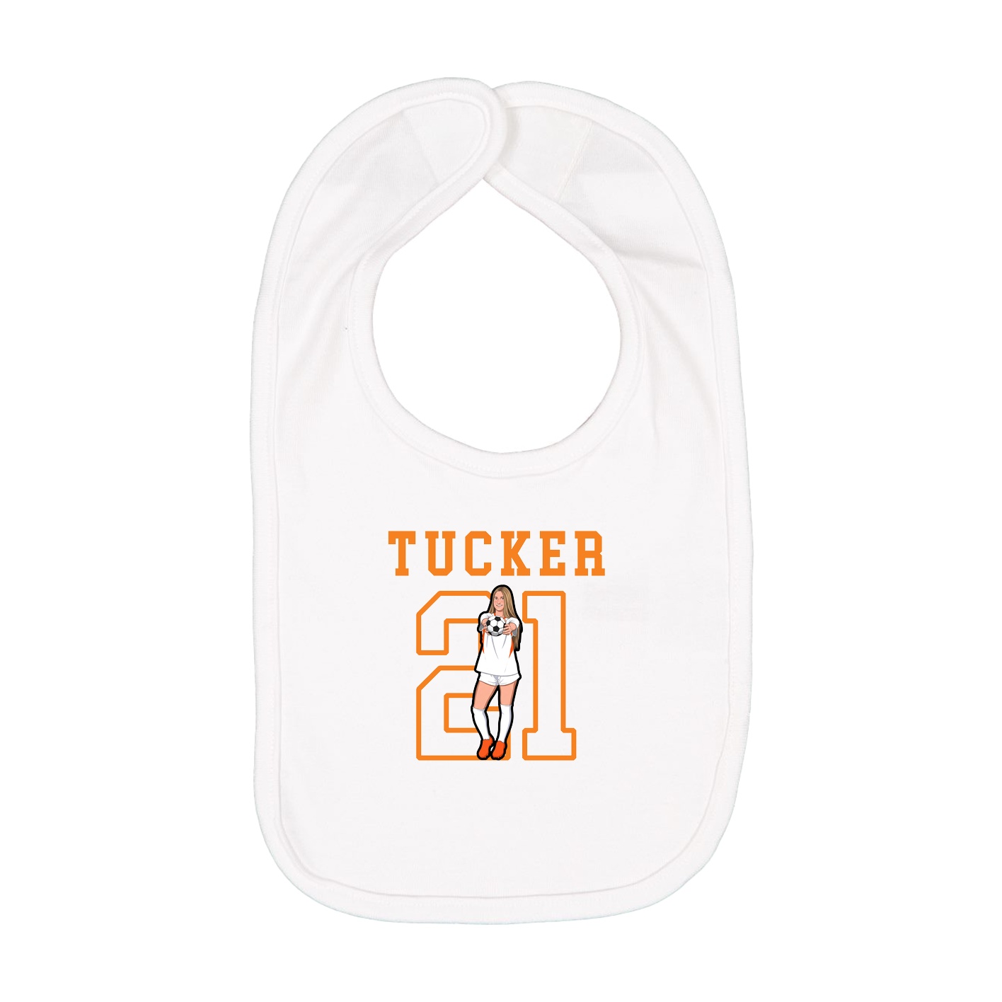 Infant Bib — Shirsey in White