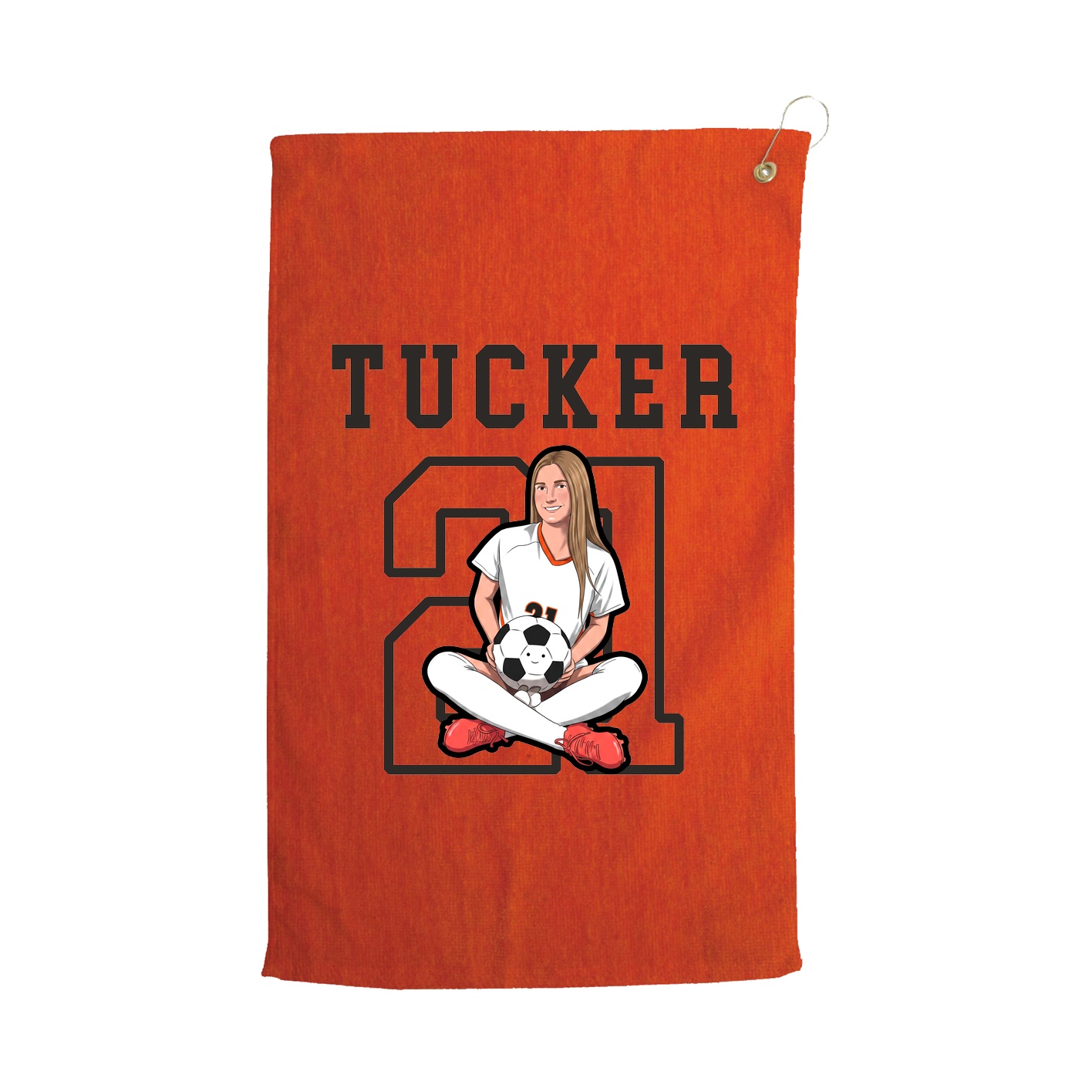 Golf Towel — Shirsey in Orange