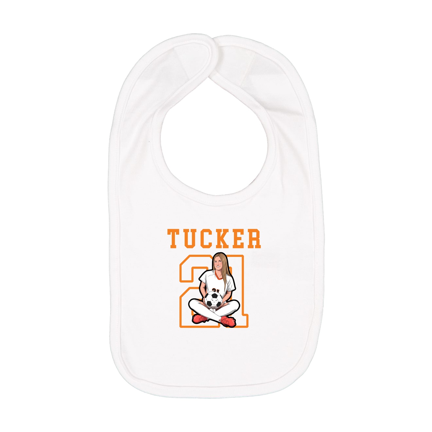 Infant Bib — Shirsey in White