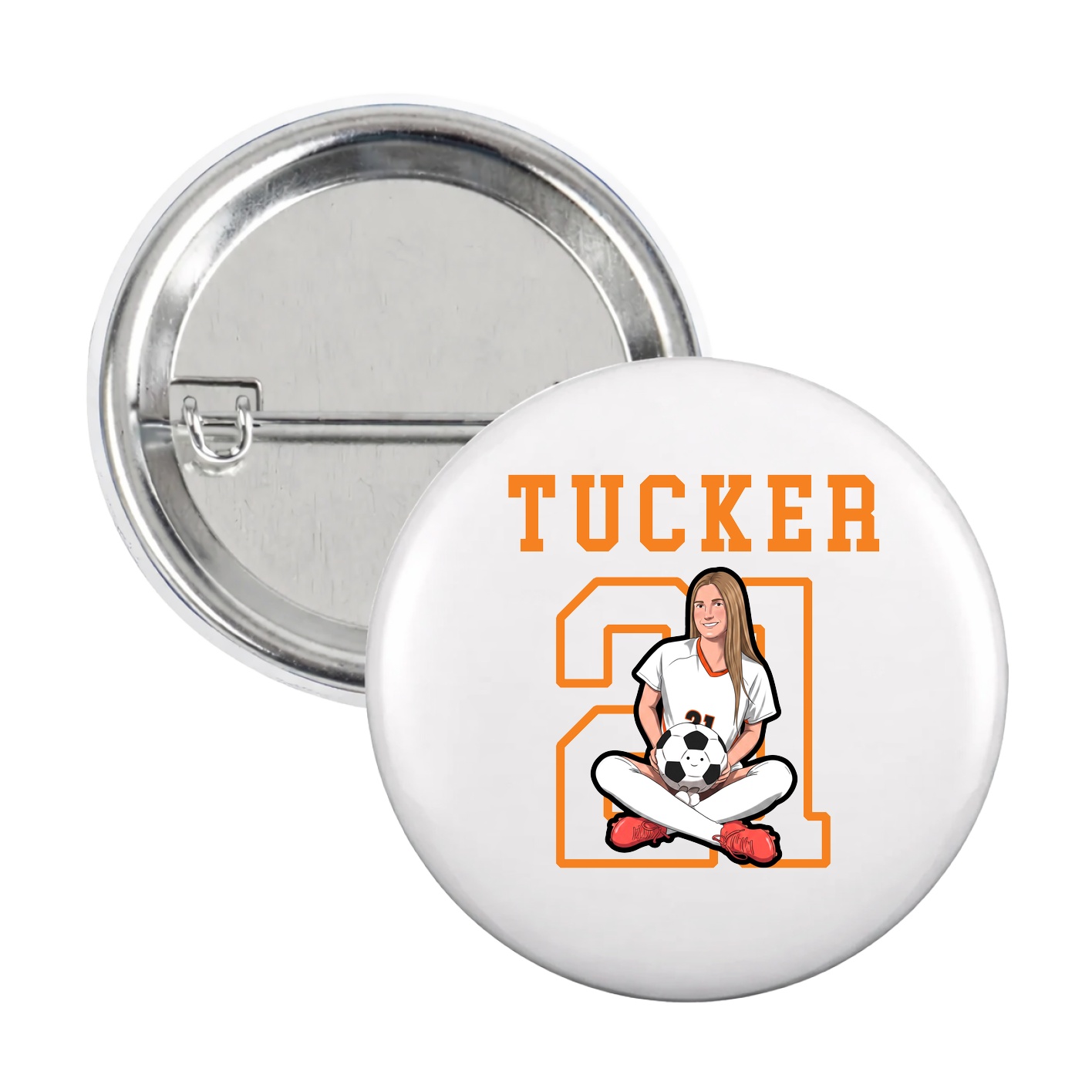 Game Day Button — Shirsey in White