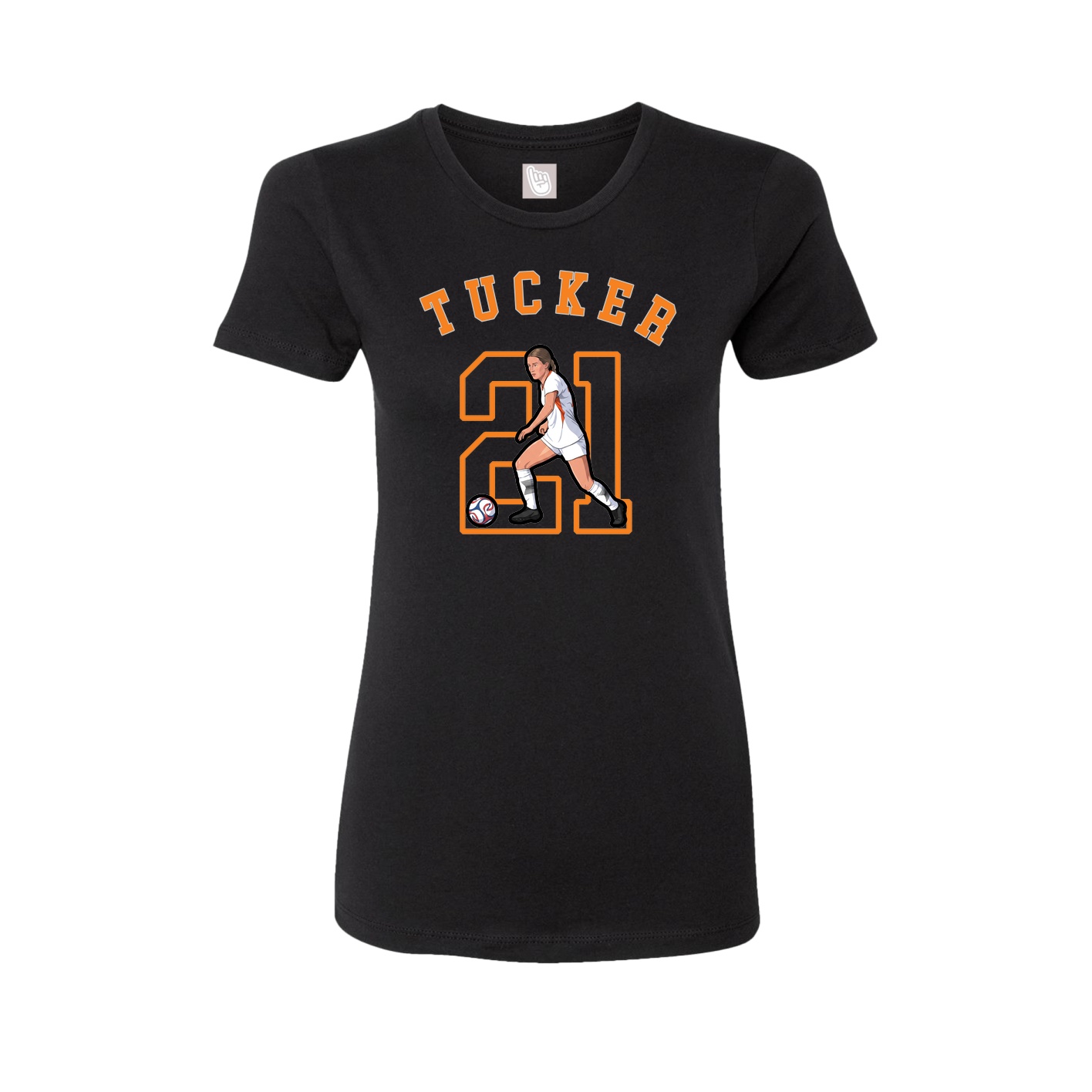 Fitted Women's Tee — Shirsey Arch in Black