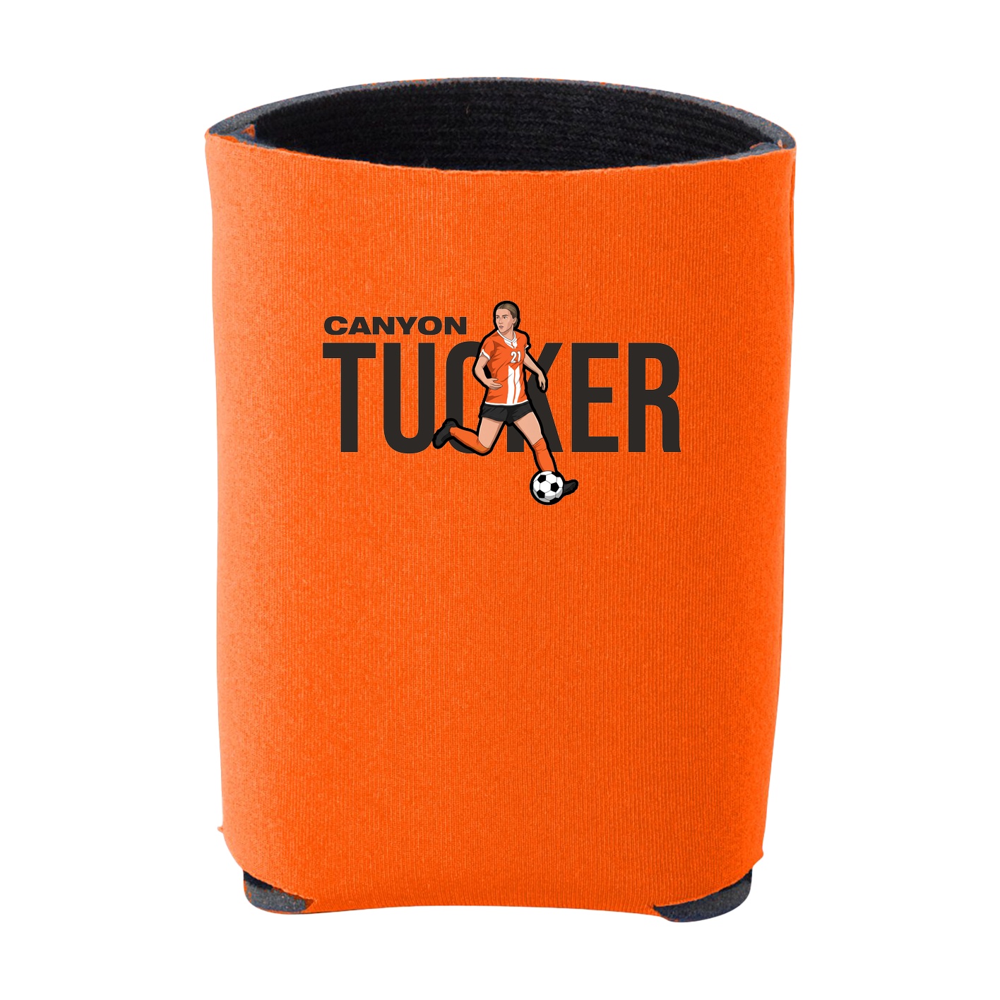 Can Holder — Player Name in Orange