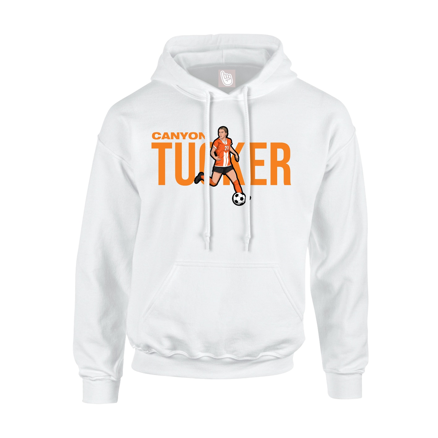 Hoodie — Player Name in White