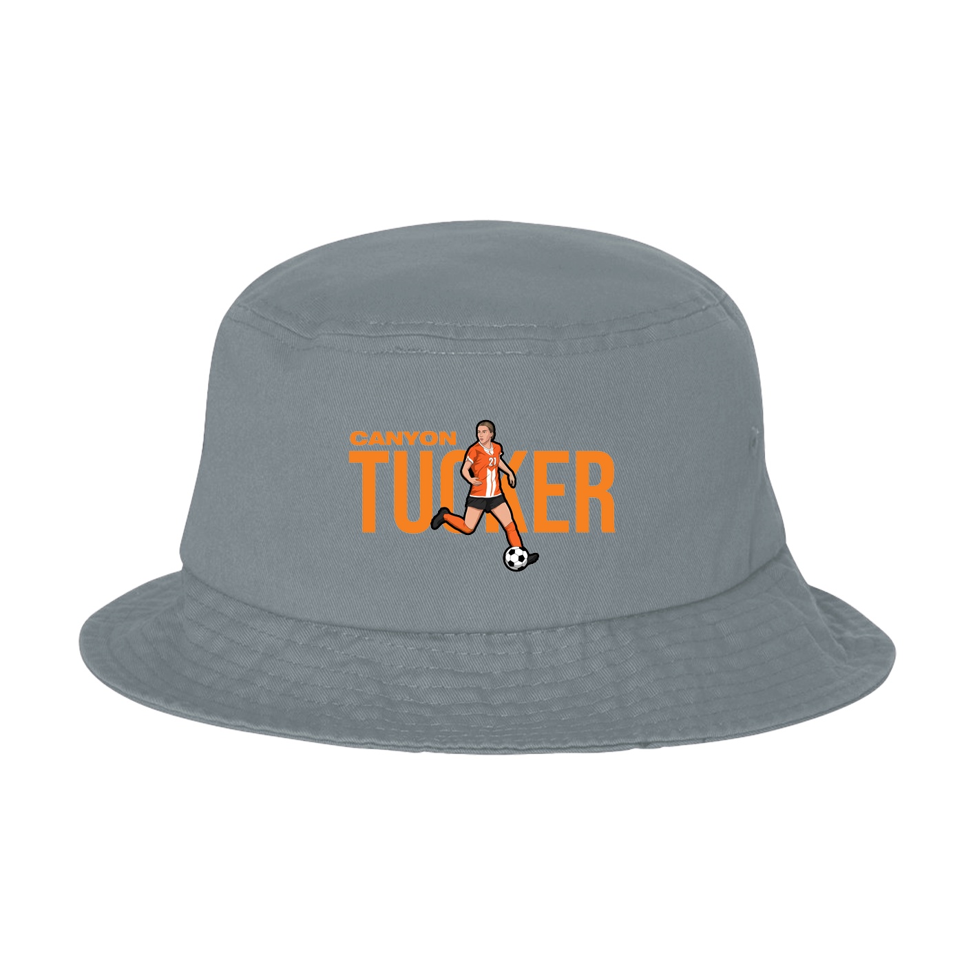 Bucket Cap — Player Name in Grey