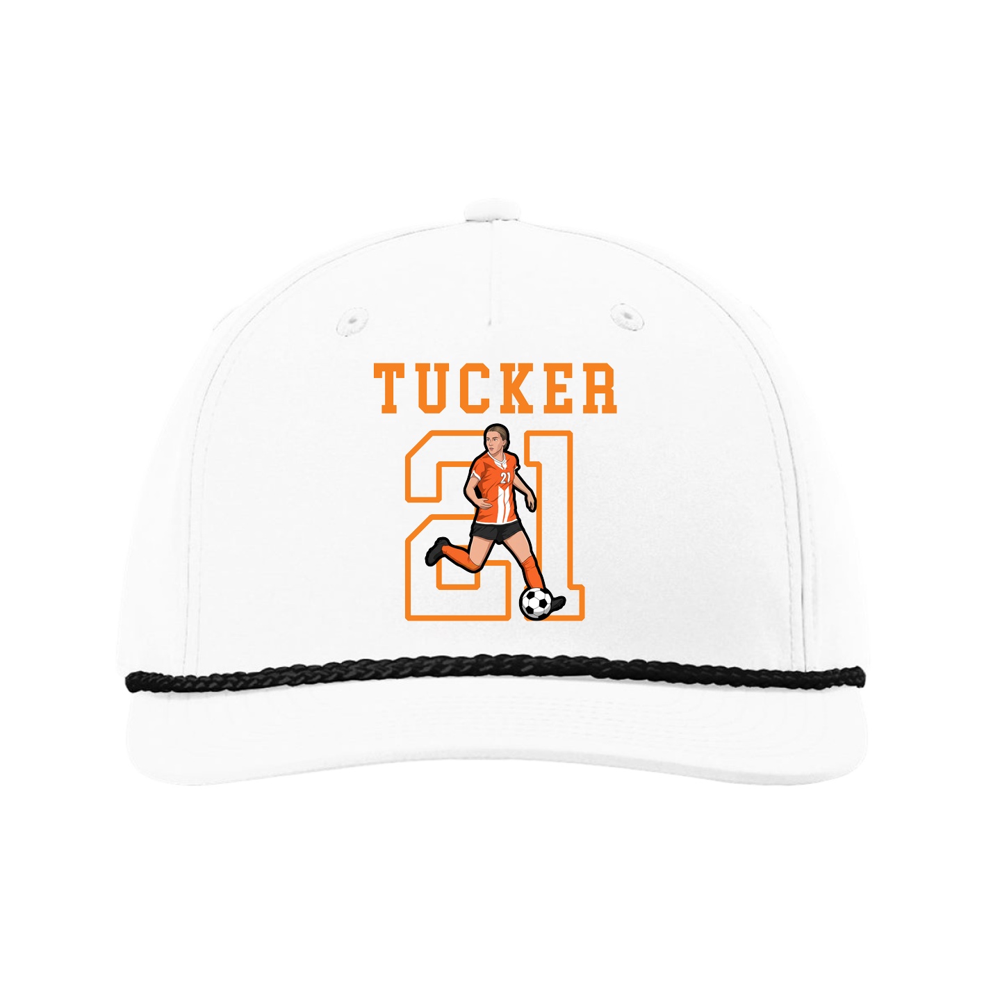 Five-Panel Classic Rope Cap — Shirsey in White