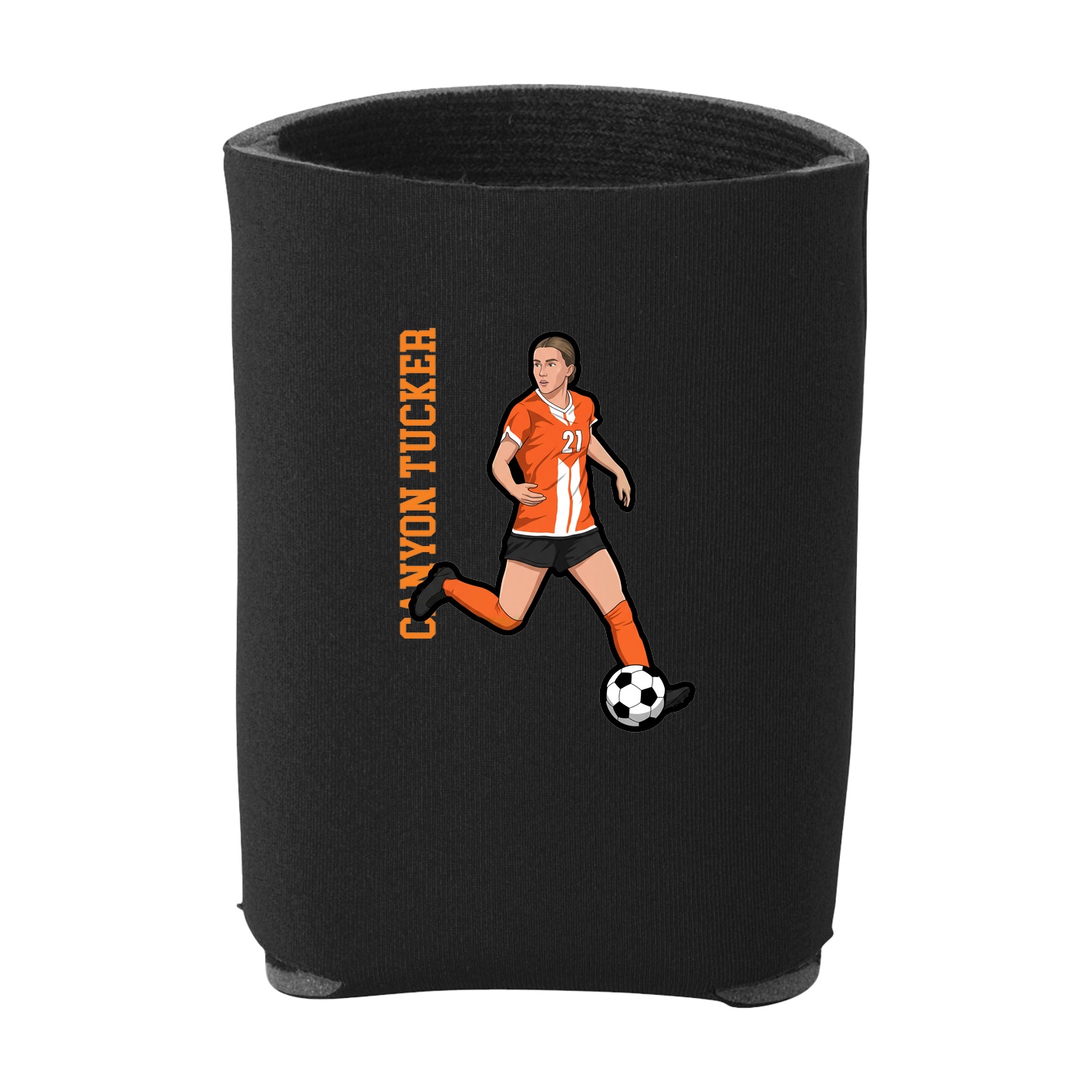 Can Holder — Name Vertical in Black