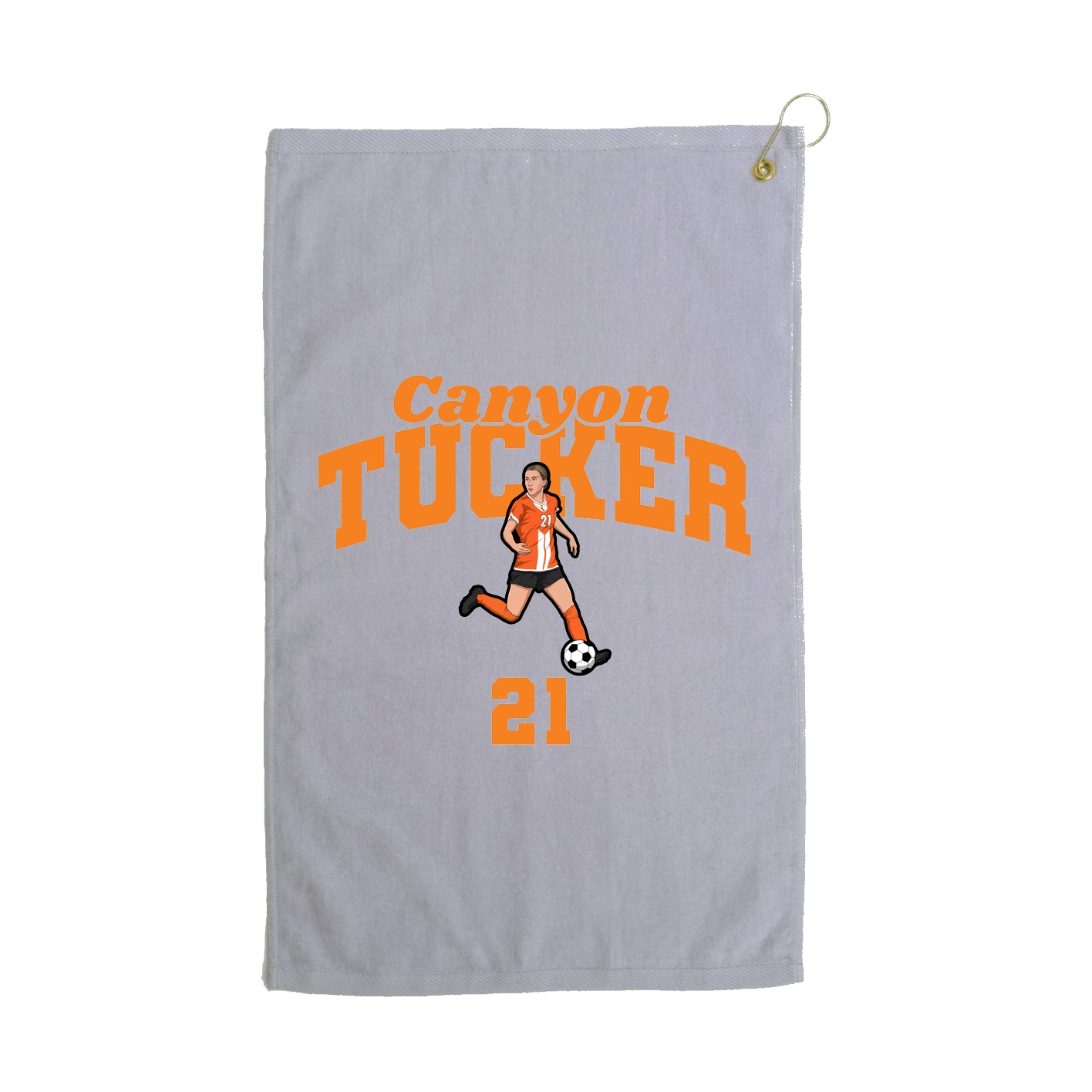 Golf Towel — Signature Arch in Grey