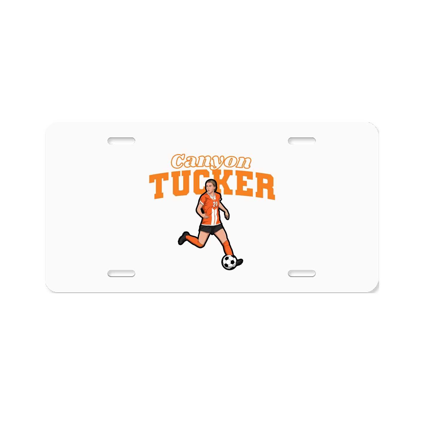 License Plate — Name Arch in Classic