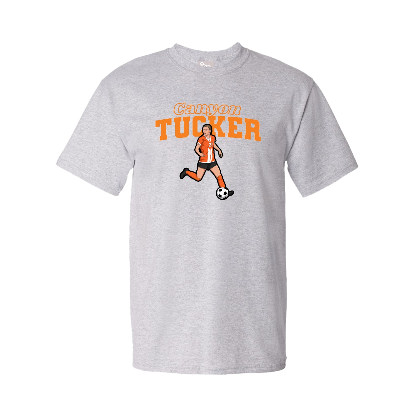 Tee — Name Arch in Grey