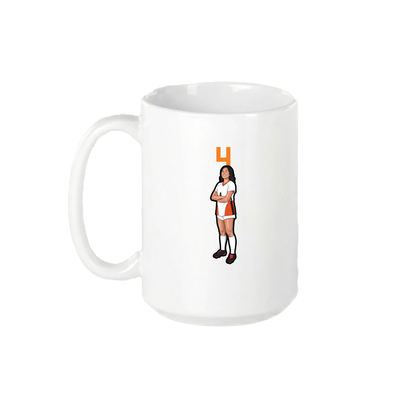 15oz Coffee Mug — Number Top in White