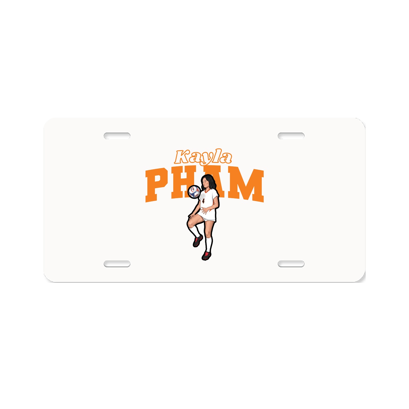 License Plate — Name Arch in Classic