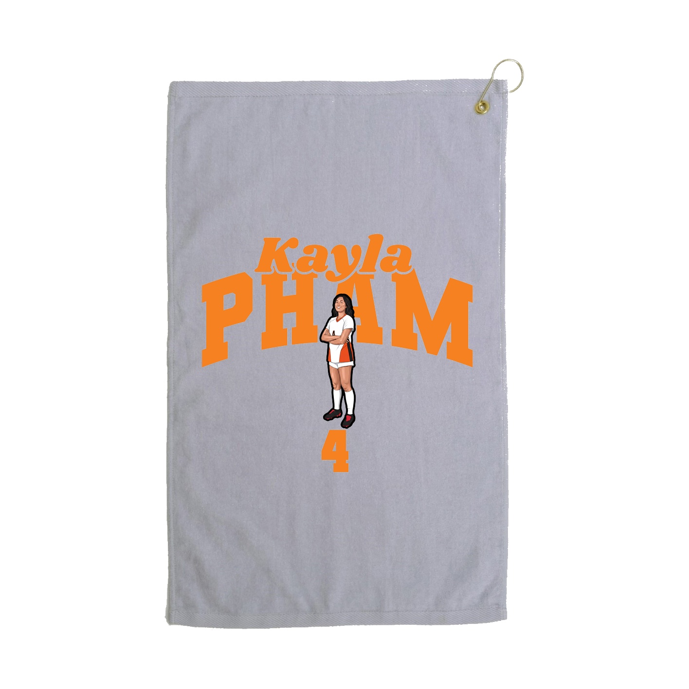 Golf Towel — Signature Arch in Grey