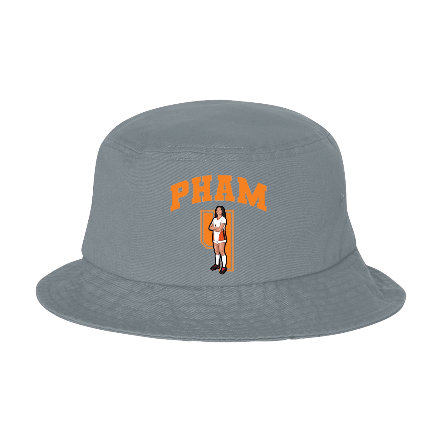 Bucket Cap — Number in Grey