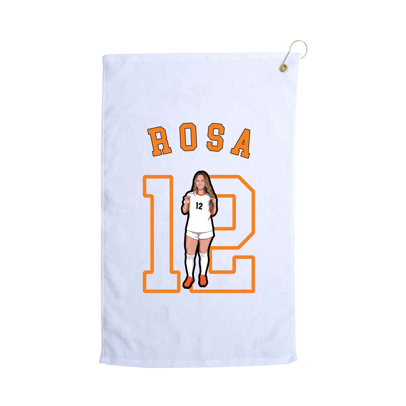 Golf Towel — Shirsey Arch in White