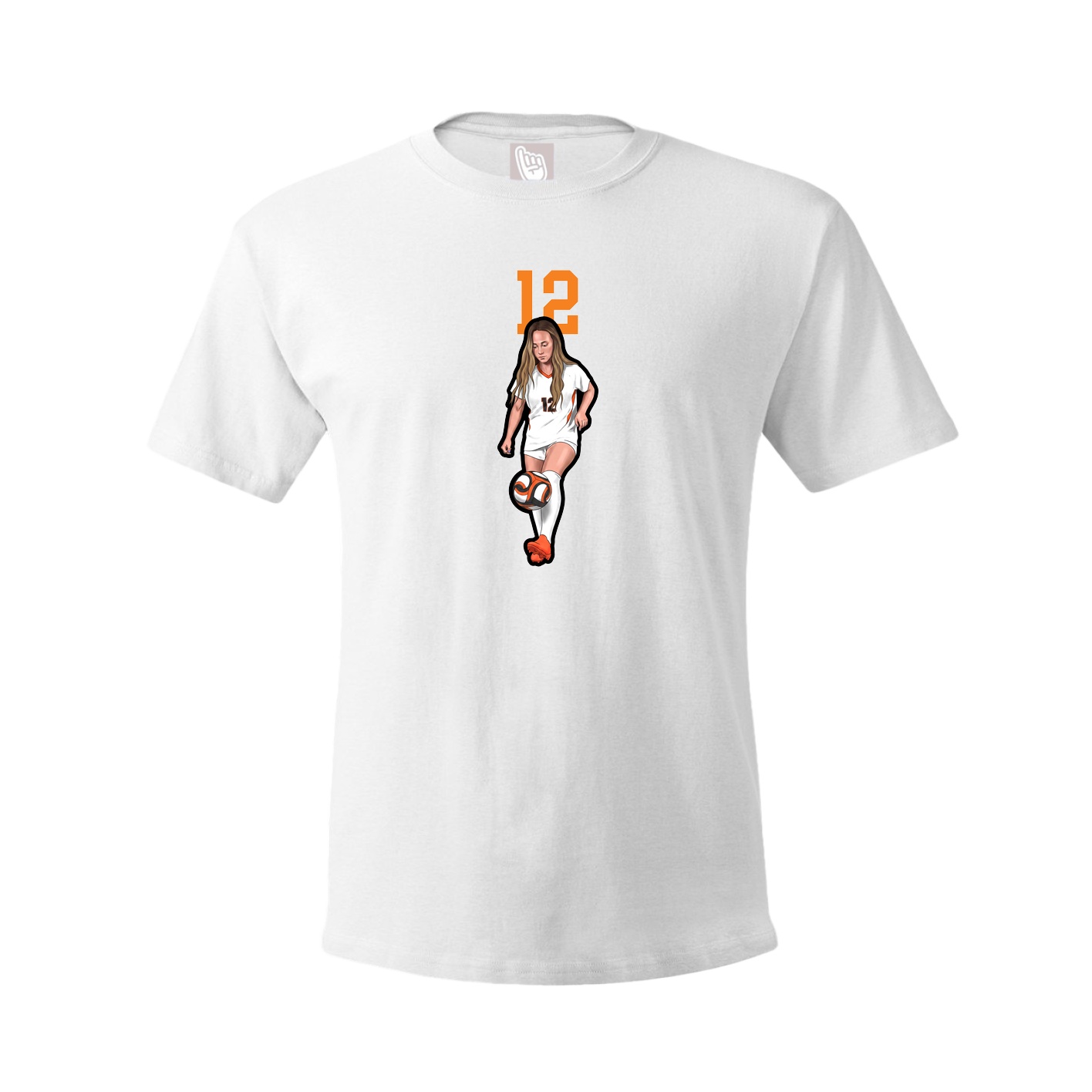 Tee — Number Top in White