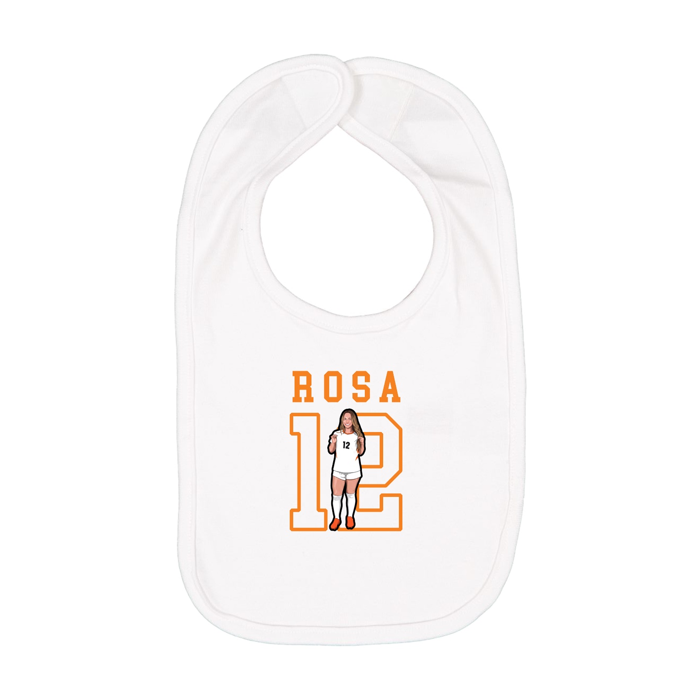 Infant Bib — Shirsey in White