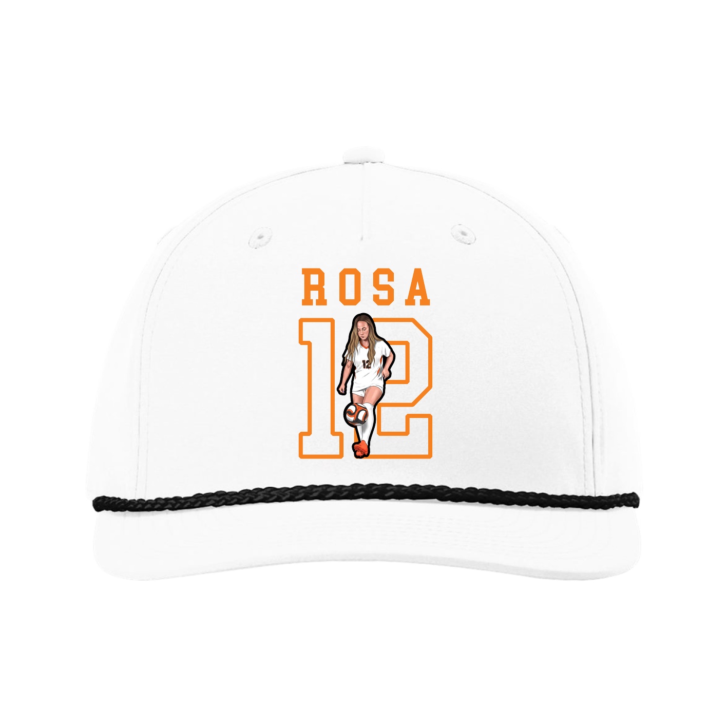 Five-Panel Classic Rope Cap — Shirsey in White