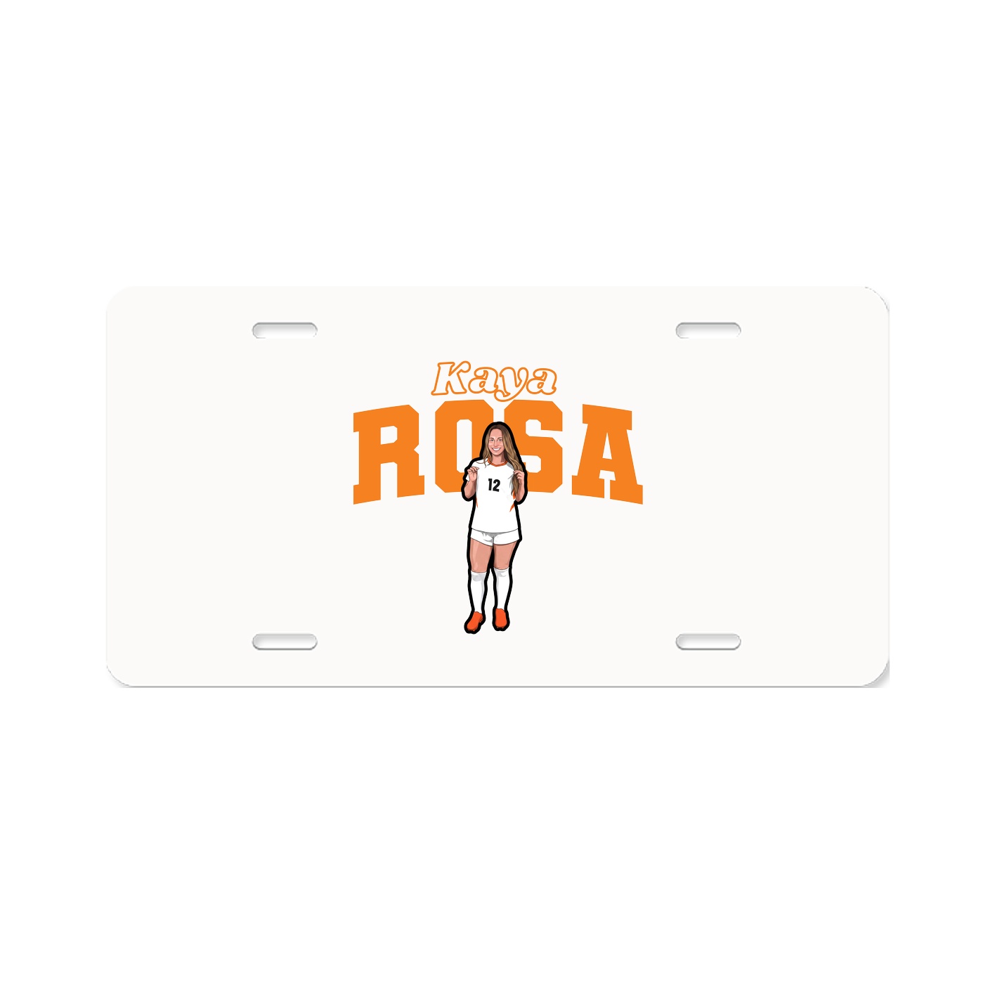License Plate — Name Arch in Classic