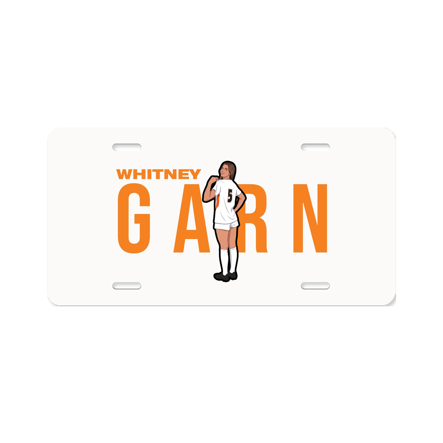License Plate — Player Name in Classic