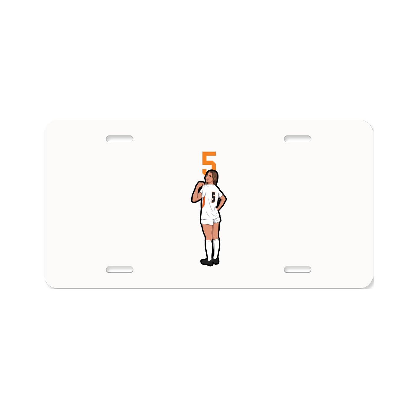 License Plate — Number Top in Classic