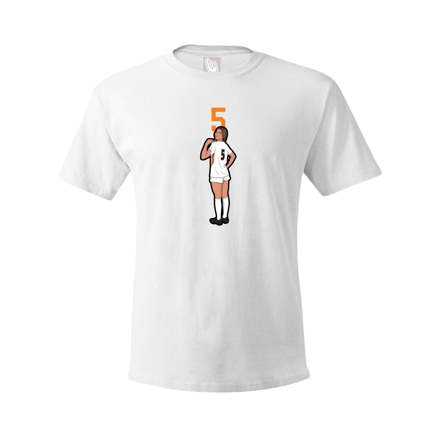 Tee — Number Top in White