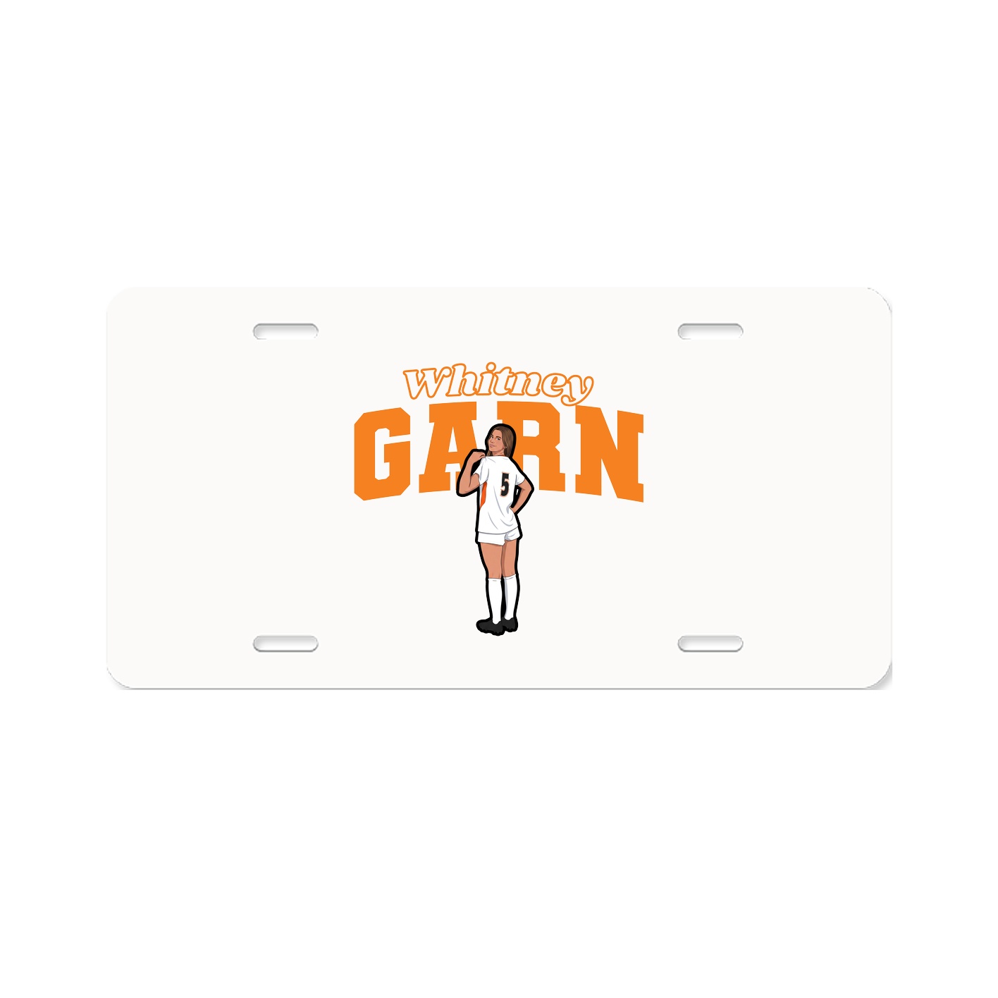 License Plate — Name Arch in Classic