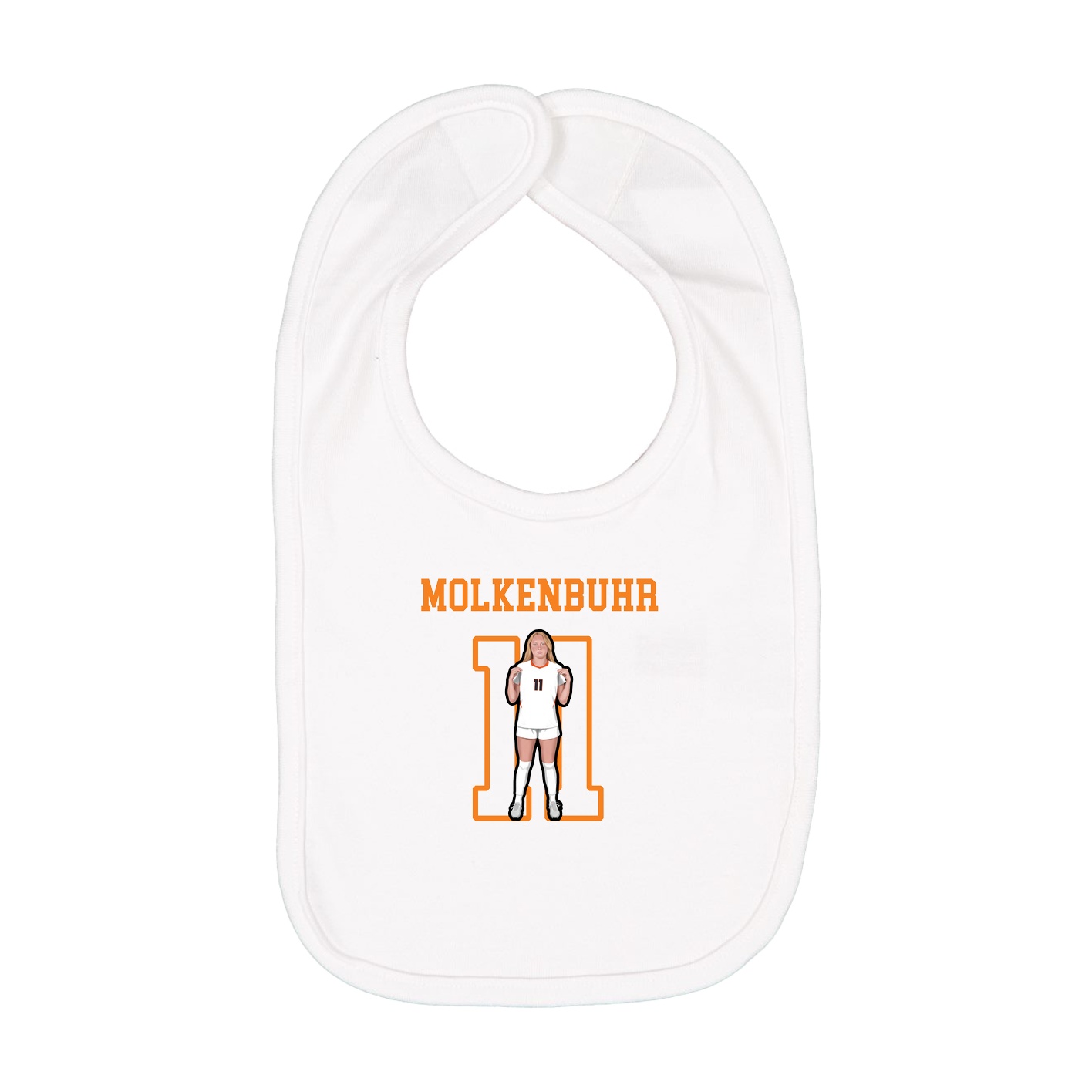 Infant Bib — Shirsey in White