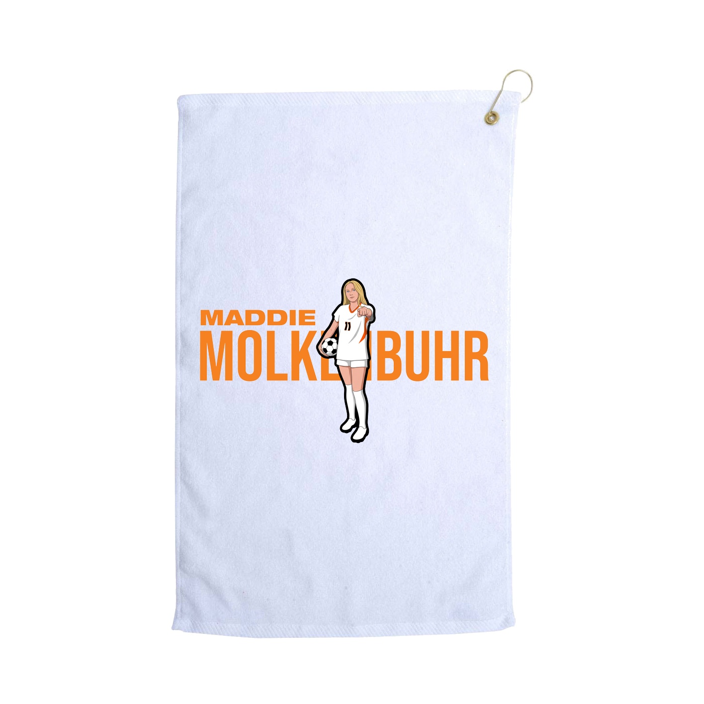 Golf Towel — Player Name in White
