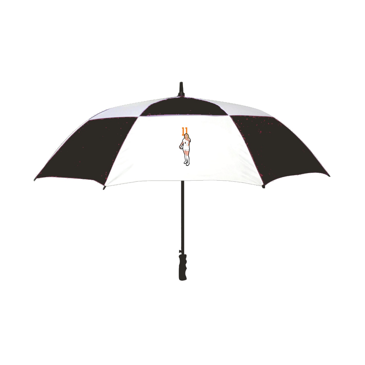 Golf Umbrella — Number Top in Black
