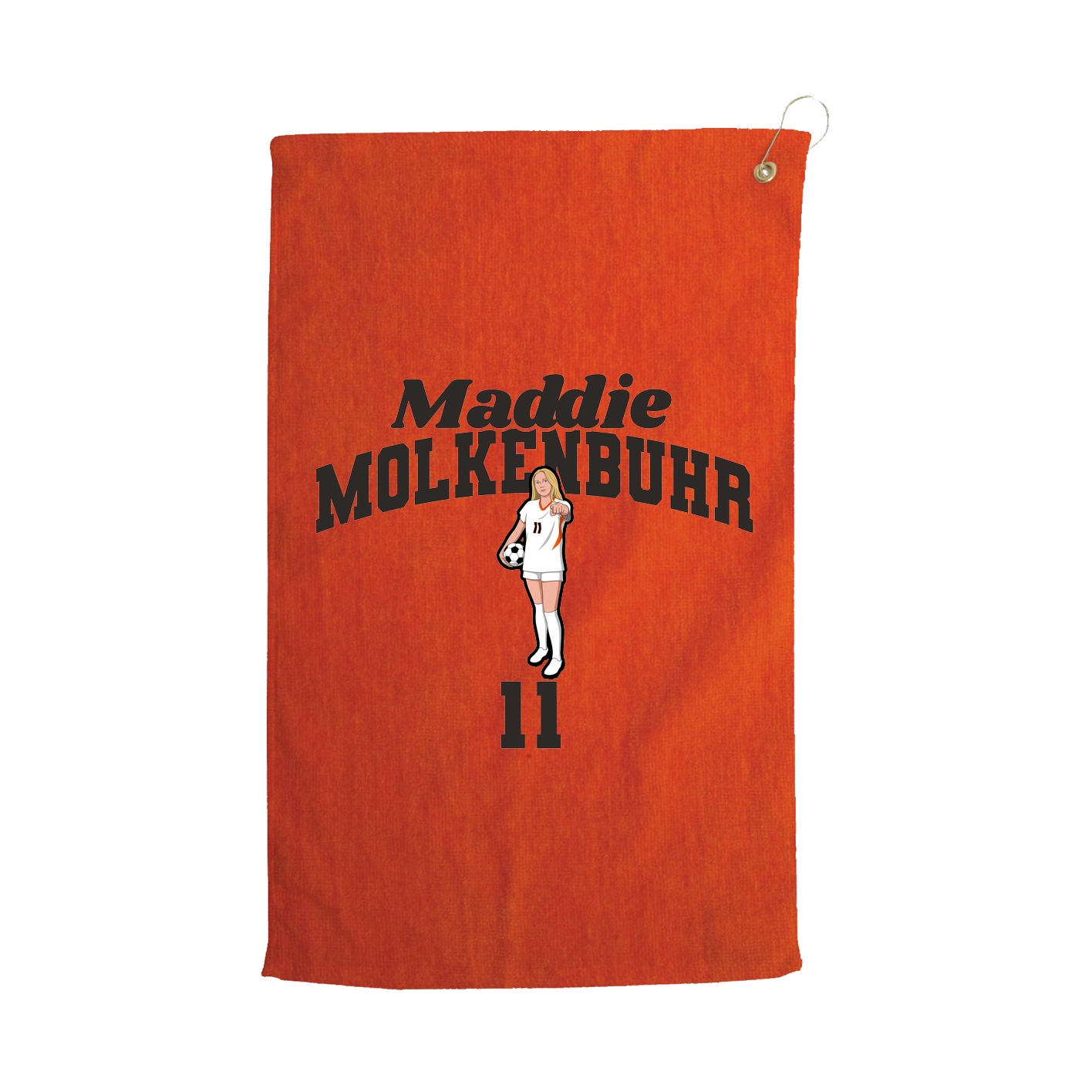 Golf Towel — Signature Arch in Orange