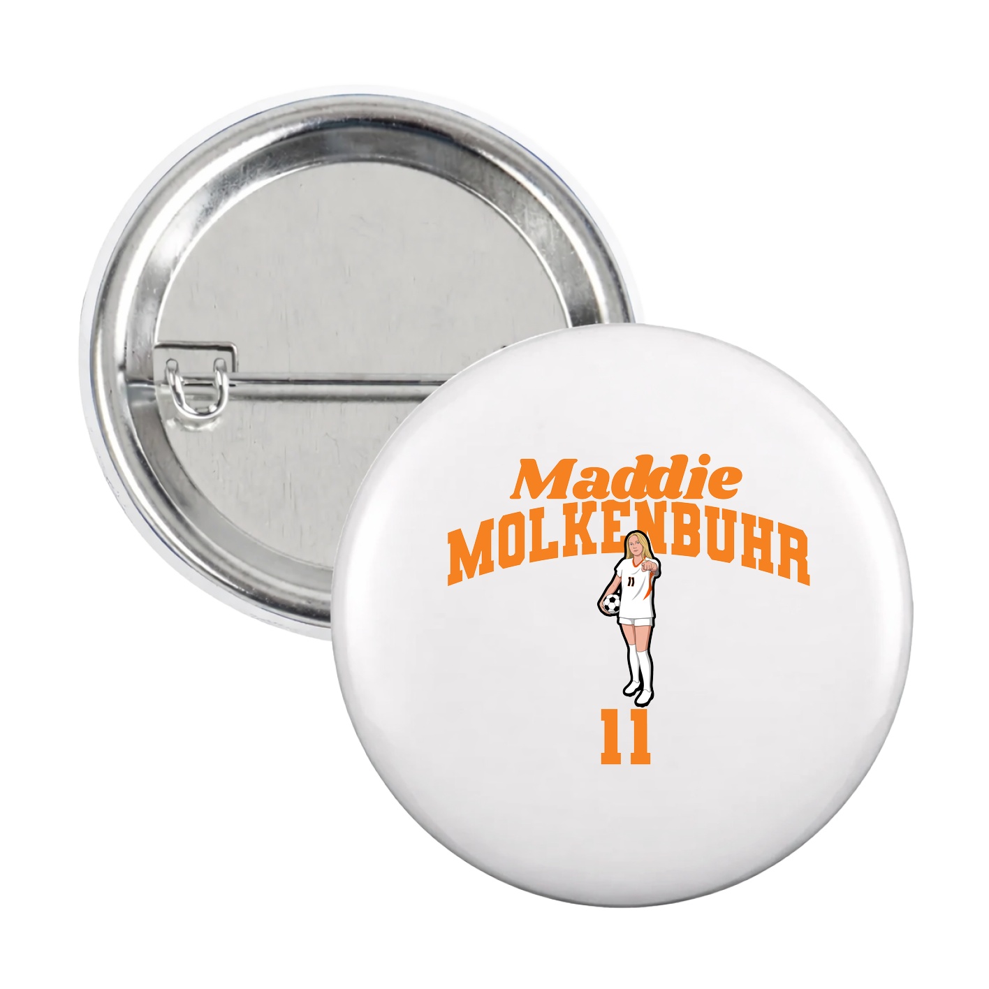 Game Day Button — Signature Arch in White