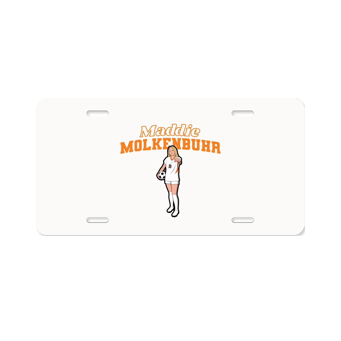 License Plate — Name Arch in Classic