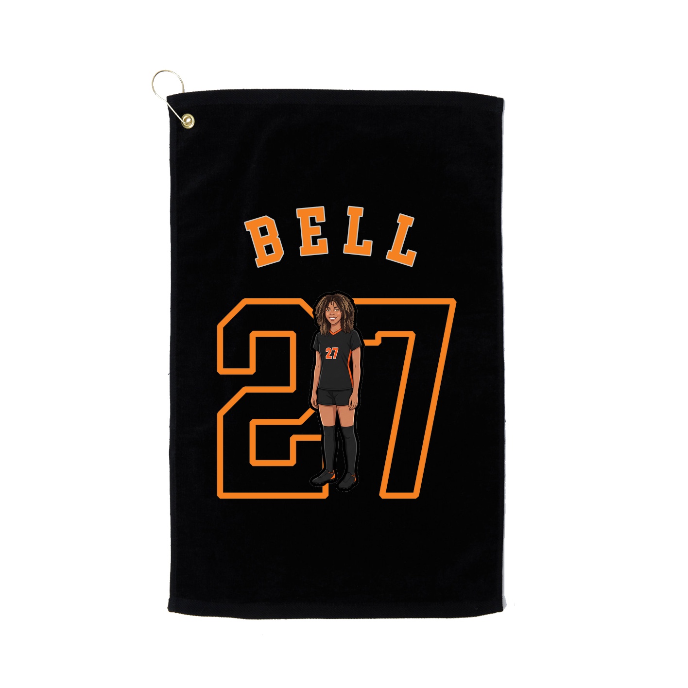 Golf Towel — Shirsey Arch in Black