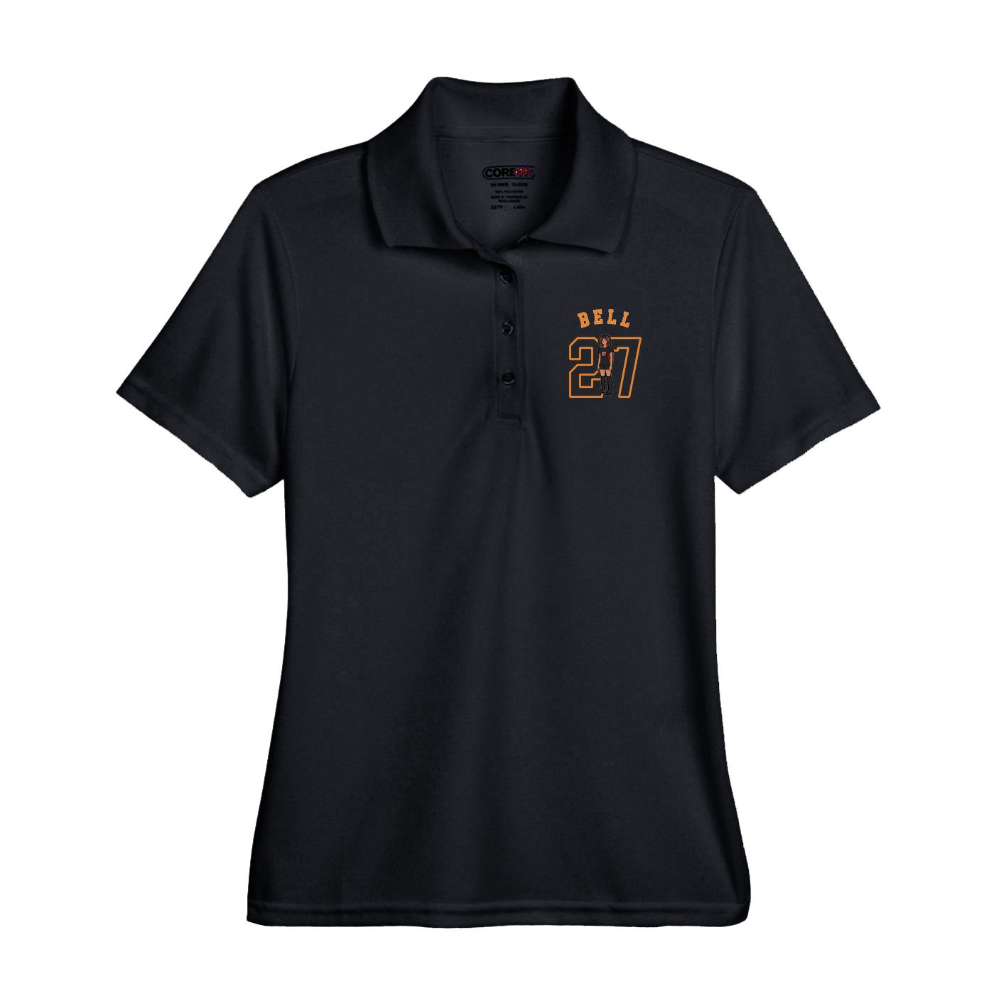 Performance Polo — Shirsey Arch in Black