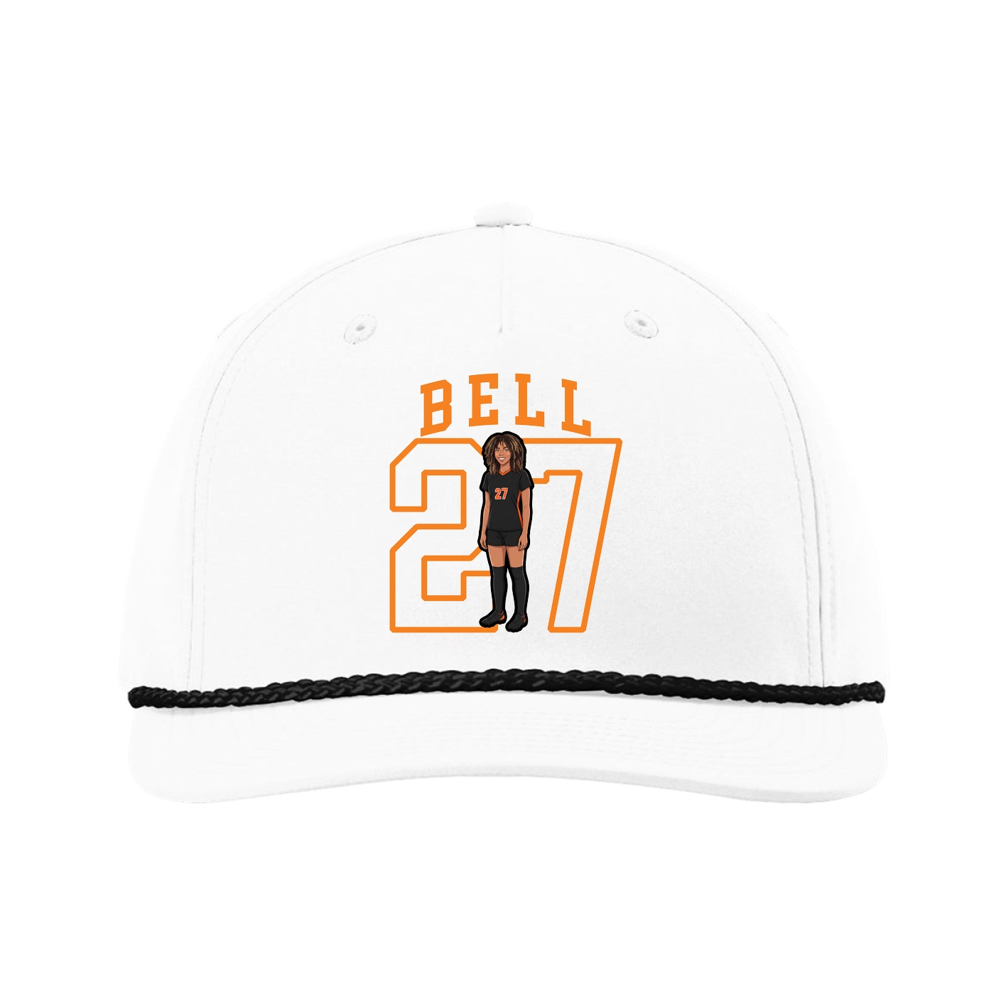 Five-Panel Classic Rope Cap — Shirsey in White