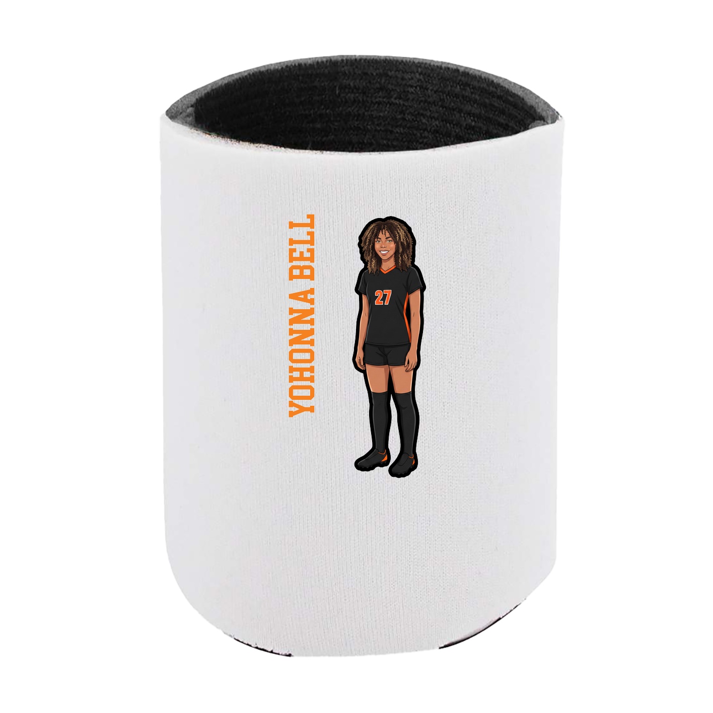 Can Holder — Name Vertical in White